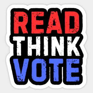 Read Think Vote Sticker